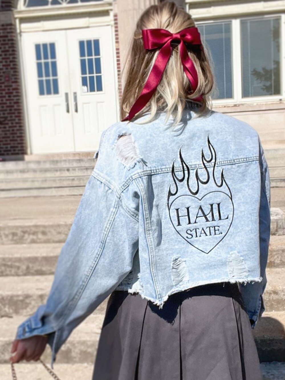 Mississippi State Light Wash Denim Jacket, Brand New with tags - Picture 5 of 5